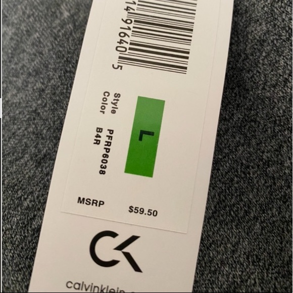 Calvin Klein Gray Performance Sweatpants (Size:L) - Picture 3 of 5